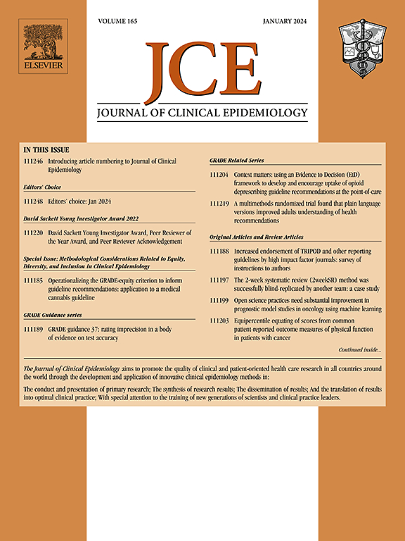Go to journal home page - Journal of Clinical Epidemiology